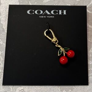 Coach Cherry Keychain Charm